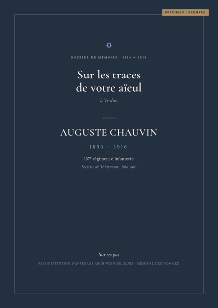 Couverture d'un dossier de mémoire Sur ses pas